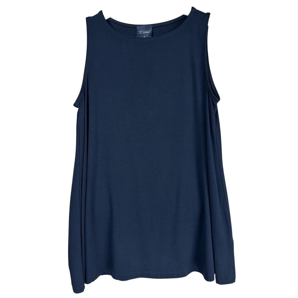 NWT Inoah Black Scoop Neck Swing Bottom Modal Tank Top Size XS USA